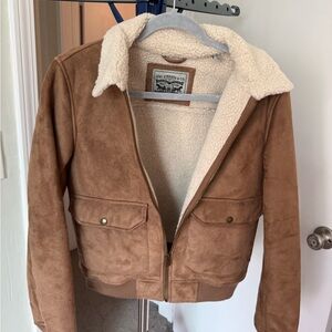 Levi's Cream Sherpa Jacket